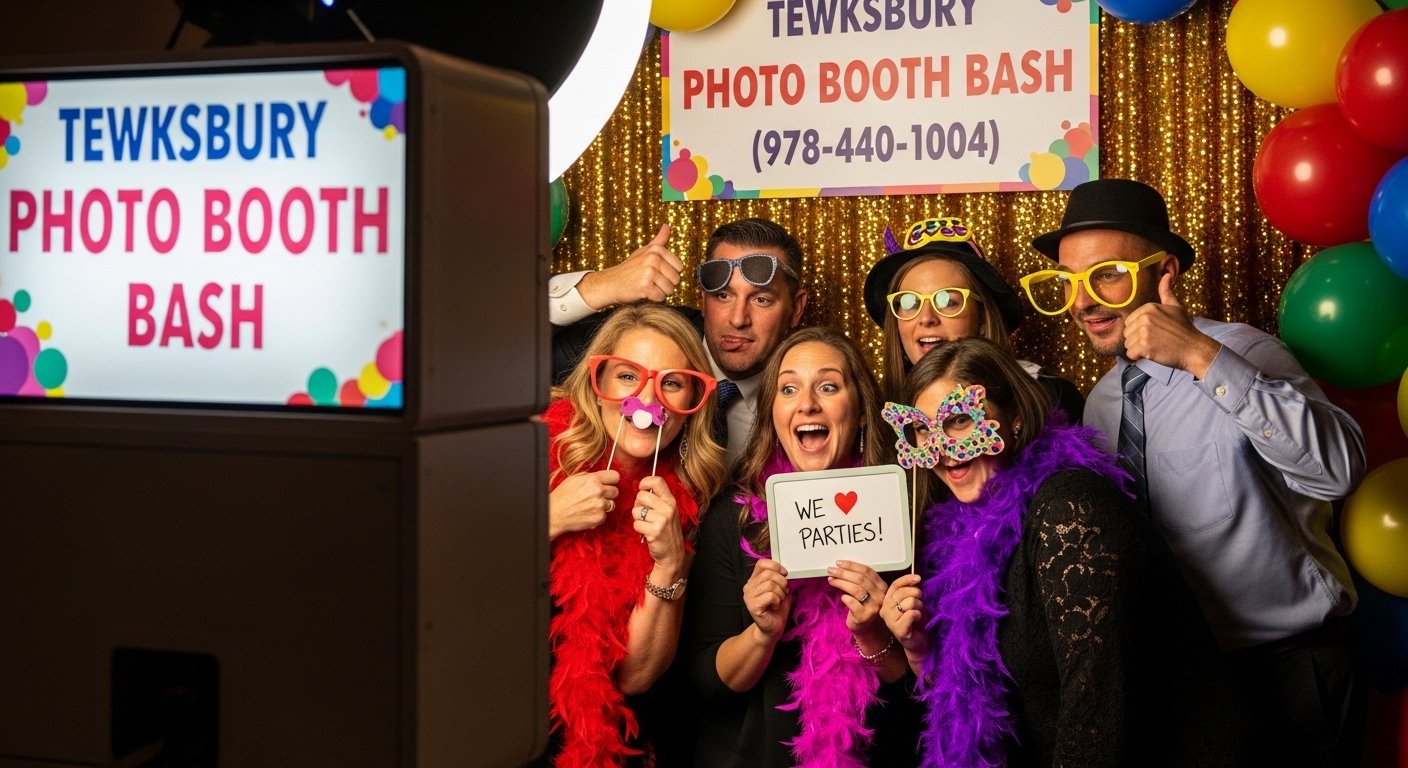 Photo booth setup preparation