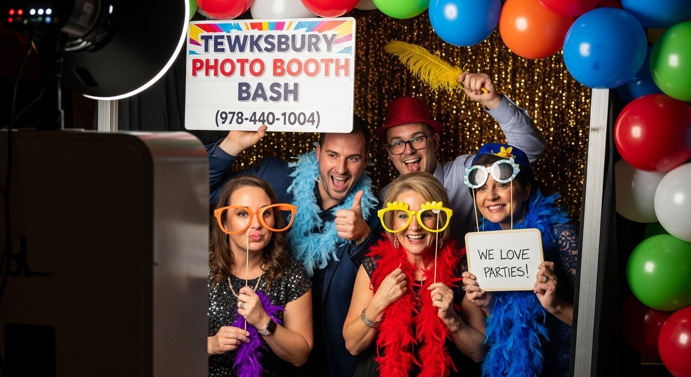 Photo booth event setup in Wilmington
