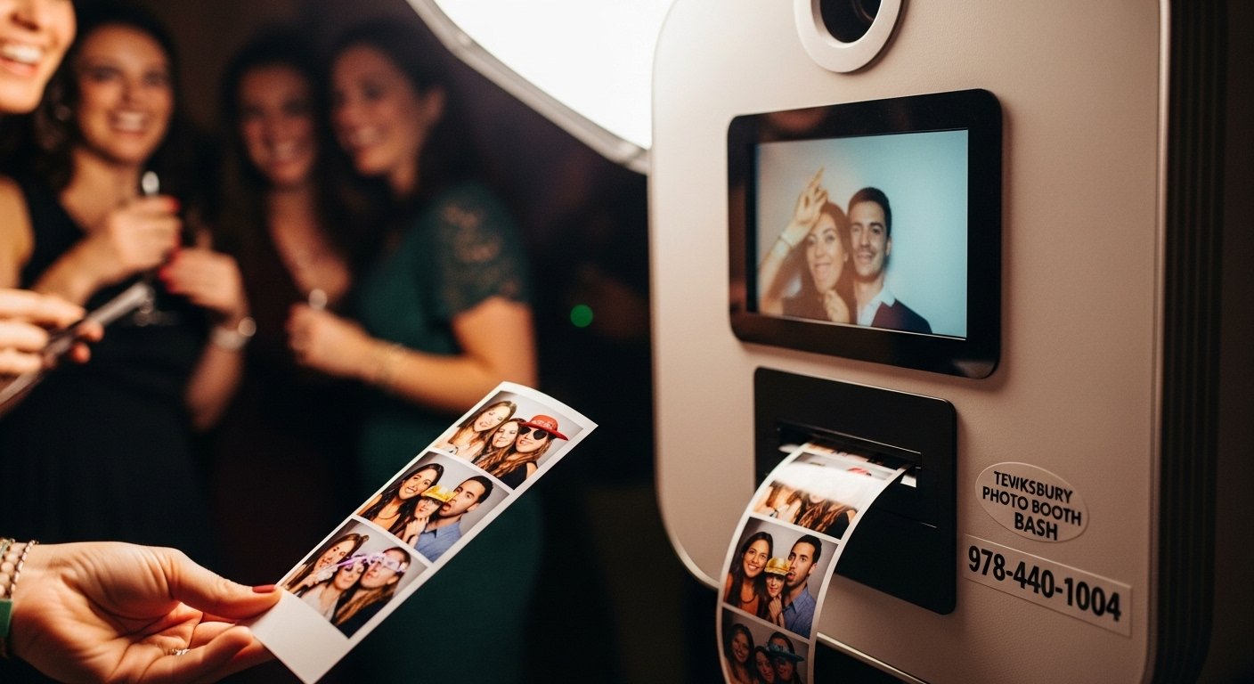 Photo booth event setup in Wakefield