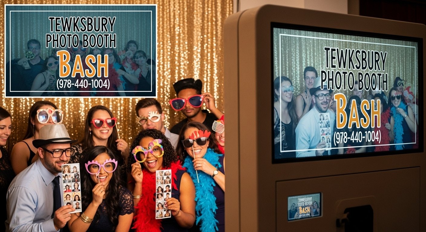 Photo booth event setup in North Andover